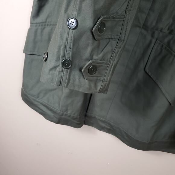 Vintage 1984 KL Army Surplus Green Cotton Utility Jacket Size S - Picture 8 of 12
